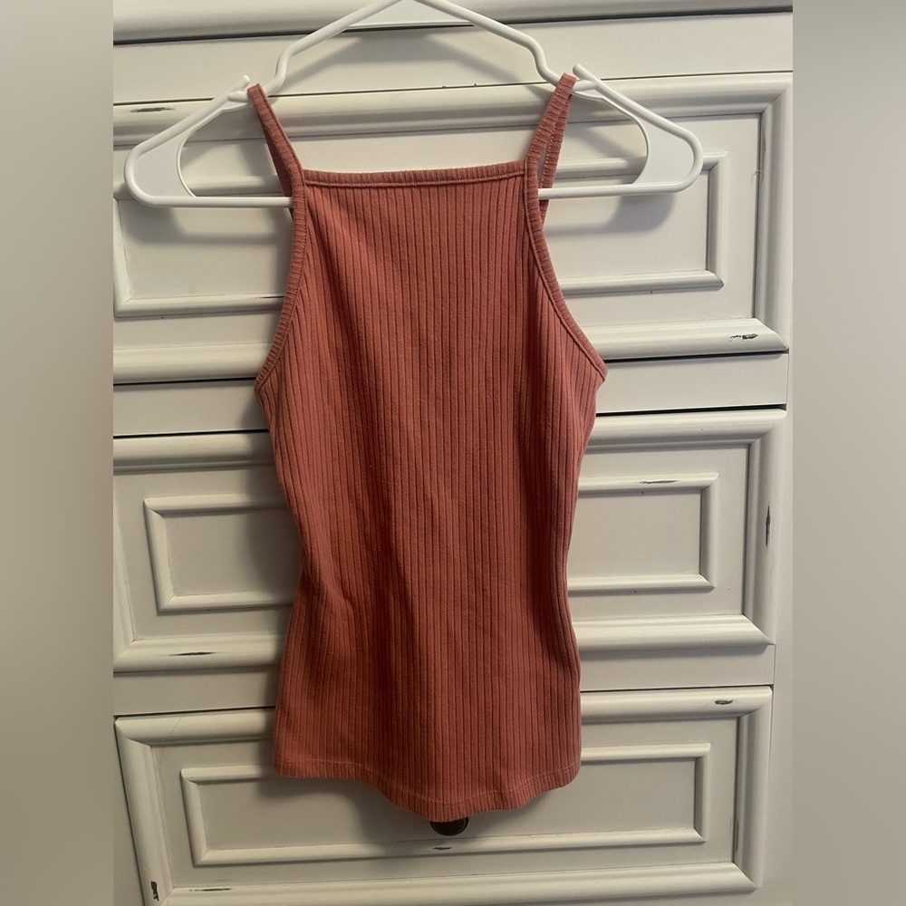 **Buy 4 Get 1 Free. $5 items only!**  Women's Ribbed Tank Top-Light Pink